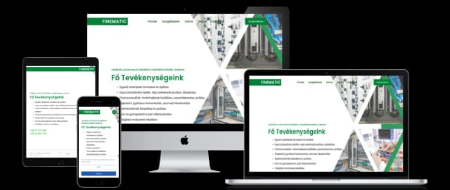 Finematic pénzügyi szoftverek weboldala
